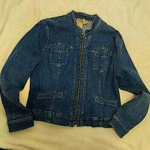 Denim Jacket with matching skirt